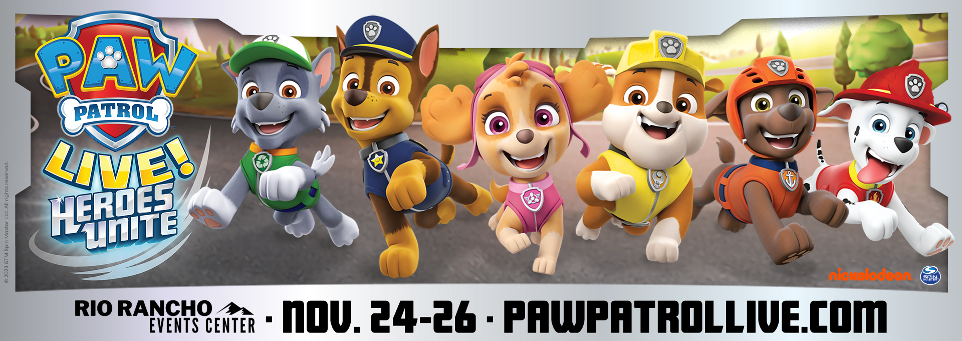 PAW_HUL_Rio Rancho_1920x680 PAW Patrol Live! Heroes Unite